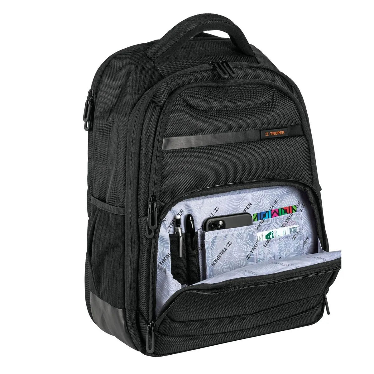 MOCHILA PORTA LAPTOP C/CARGADOR USB "TRUPER"