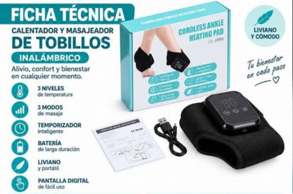 TOBILLERA TÉRMICA CON MASAJE VIBRATORIO