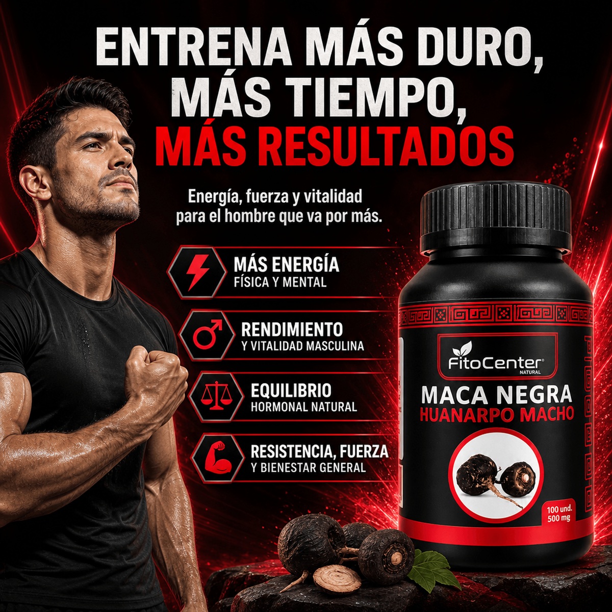 Maca Negra y Huanarpo Macho