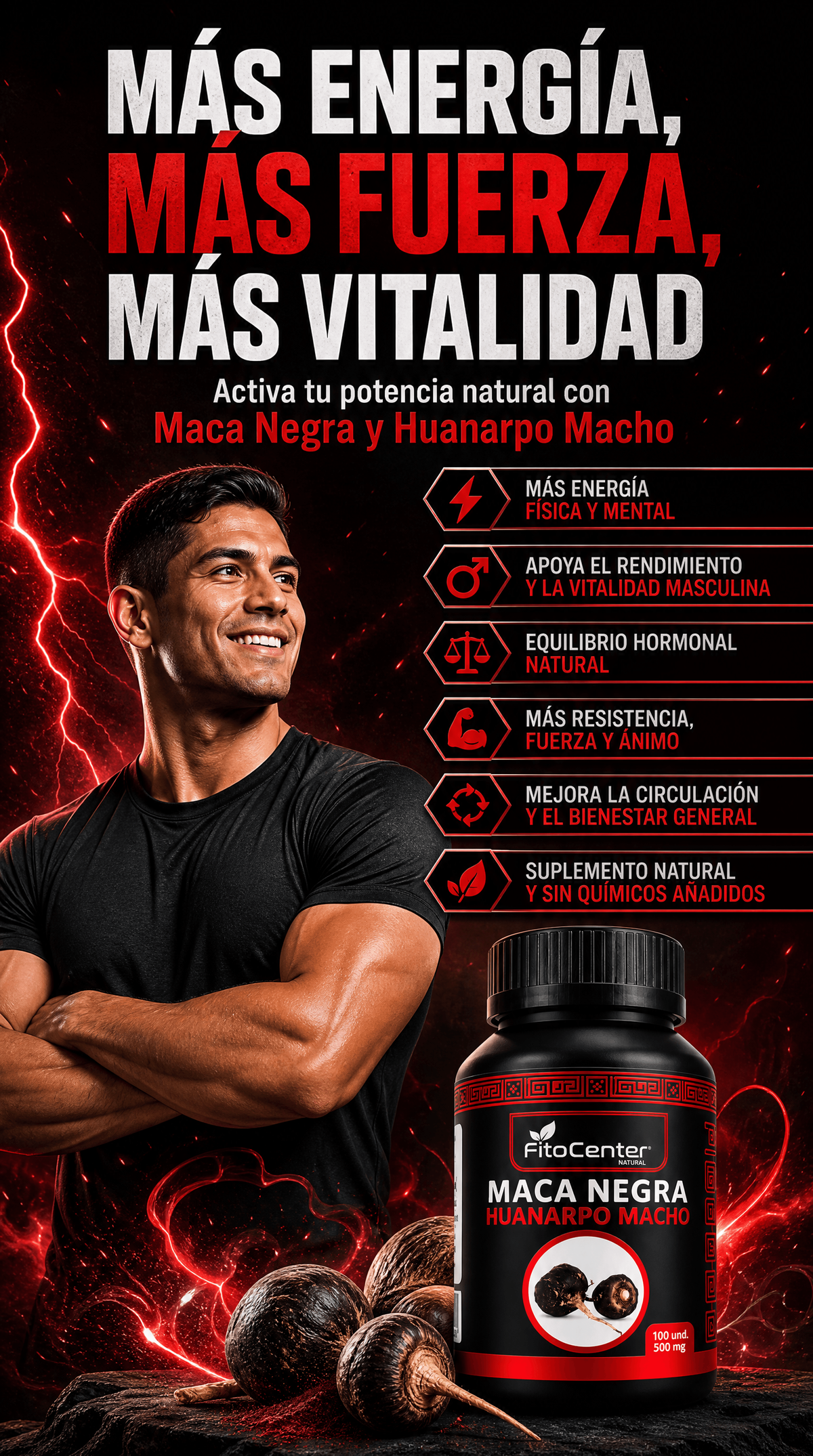 Maca Negra y Huanarpo Macho