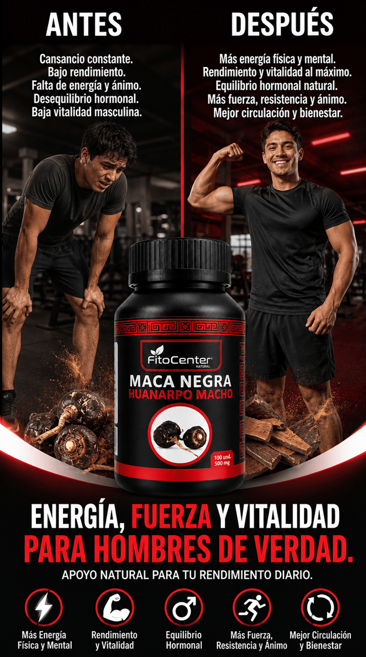 Maca Negra y Huanarpo Macho