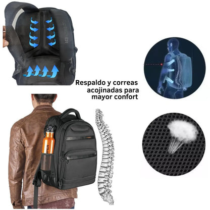 MOCHILA PORTA LAPTOP C/CARGADOR USB "TRUPER"